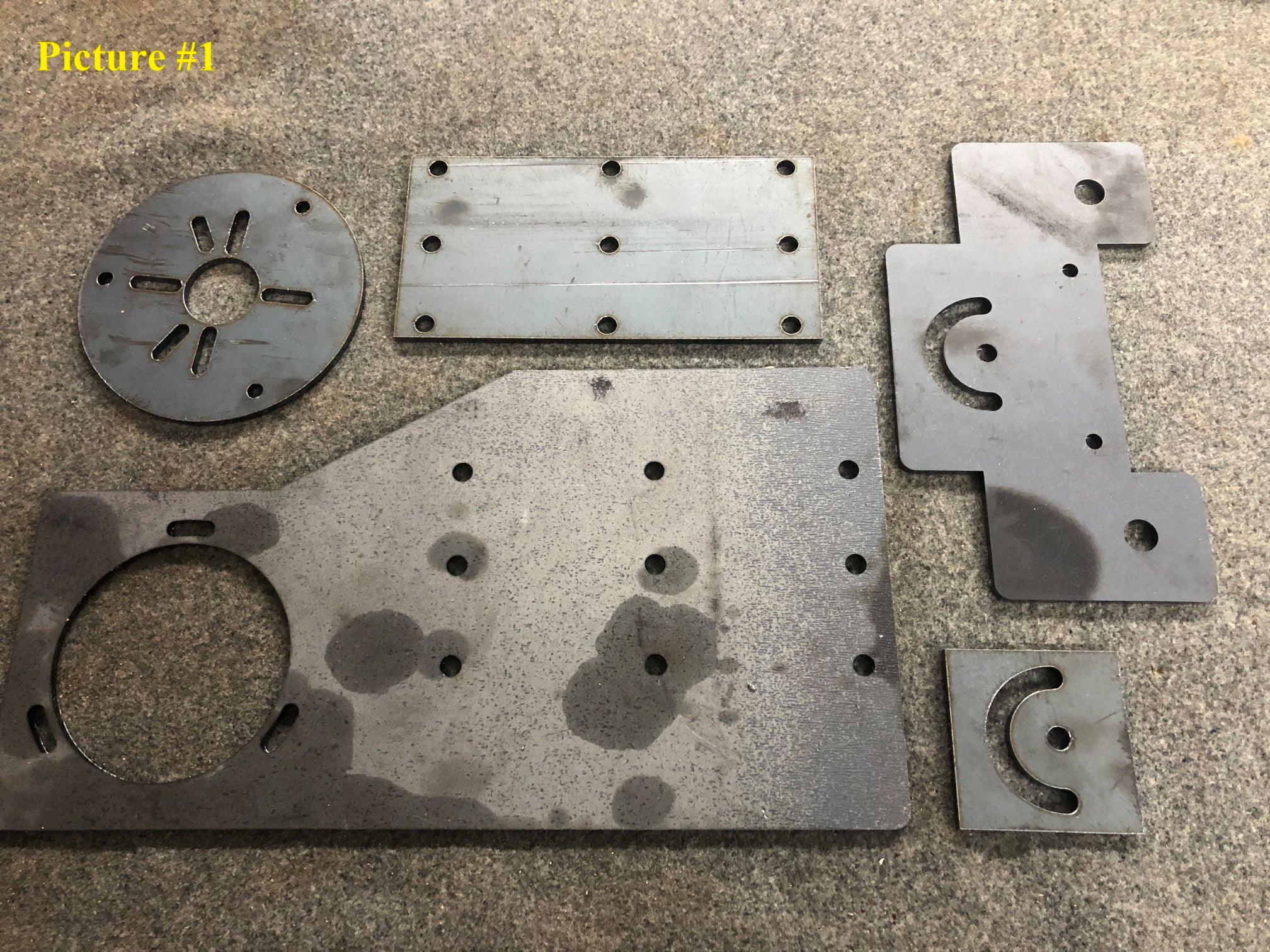 Laser Cut Chassis Plates Dakota Belt Grinder